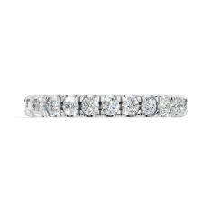 Luxfit 1 7/8ctw Round Diamond 14k White Gold Eternity Wedding Band - Sizes 6-7.5