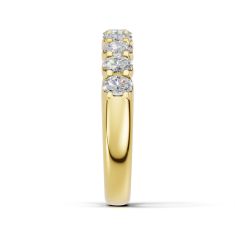 Luxfit™ 1ctw Oval Diamond 14k Yellow Gold Wedding Band - Sizes 6-7.5