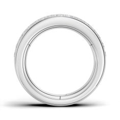 Luxfit™ 1/2ctw Round Diamond 14k White Gold Wedding Band- Sizes 6-7.5