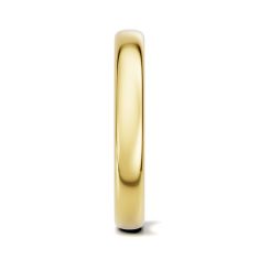 Luxfit™ 3mm 14k Yellow Gold Wedding Band - Sizes 6-7.5