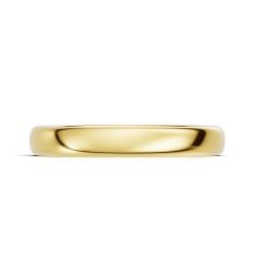 Luxfit™ 3mm 14k Yellow Gold Wedding Band - Sizes 6-7.5