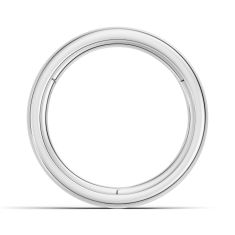 Luxfit™ 4mm 14k White Gold Wedding Band - Size 8-9.5