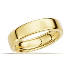 Men's Luxfit™ 6mm 14k Yellow Gold Wedding Band - Sizes 10-11.5