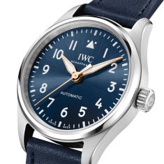 IWC Pilot’s Automatic 36 Le Petit Prince Blue Dial Blue Leather Strap Watch 36mm - IW458802