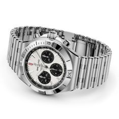 Breitling Chronomat B01 Chronograph 42 White Dial Stainless Steel Watch 42mm - AB0158101A1A1