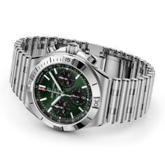 Breitling Chronomat B01 Chronograph 42 Green Dial Stainless Steel Watch 42mm - AB0158101L1A1