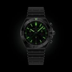 Breitling Chronomat B01 Chronograph 42 Green Dial Stainless Steel Watch 42mm - AB0158101L1A1