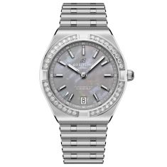 Breitling Chronomat Automatic 36 Grey Mother-of-Pearl Diamond Stainless Steel Watch 36mm - A10320591G1A1 1