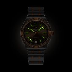 Breitling Chronomat Automatic 36 Chocolate Brown Dial Diamond Steel and Red Gold Watch 36mm - U10320591Q1U1