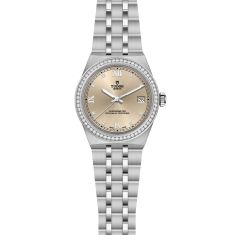 TUDOR Royal Ivory Dial Stainless Steel Diamond Watch 36mm - M2836C1S0-0001