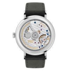 NOMOS Tangente Neomatik 38 Update White Dial Black Leather Strap Watch 38.5mm - 147