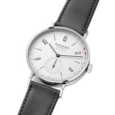 NOMOS Tangente Neomatik 38 Update White Dial Black Leather Strap Watch 38.5mm - 147
