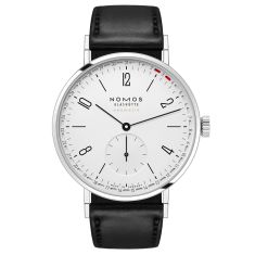 NOMOS Tangente Neomatik 38 Update White Dial Black Leather Strap Watch 38.5mm - 147