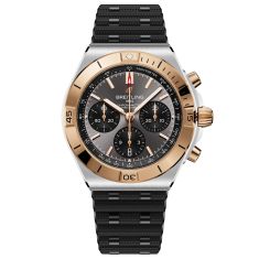 Breitling Chronomat B01 Chronograph 42 Anthracite Dial Black Rubber Strap Watch 42mm - UB0158101B1S1 1