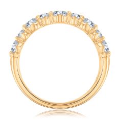 3/4ctw Diamond 14k Yellow Gold Wedding Band - 80th Anniversary Collection