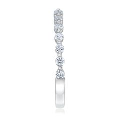 1/3ctw Round Diamond 14k White Gold Wedding Band - 80th Anniversary Collection