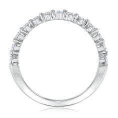 1/3ctw Round Diamond 14k White Gold Wedding Band - 80th Anniversary Collection