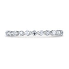 1/3ctw Round Diamond 14k White Gold Wedding Band - 80th Anniversary Collection