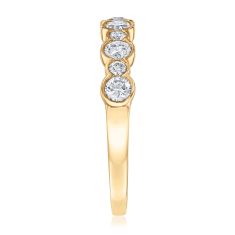 1/2ctw Round Diamond 14k Yellow Gold Wedding Band - 80th Anniversary Collection