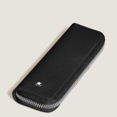 Montblanc 1-Pen Pouch with Zip in Black Meisterstück Leather