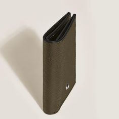 Montblanc Mini Wallet 4cc in Khaki Sartorial Leather