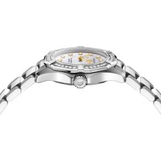 TAG Heuer AQUARACER Professional 100 Solargraph Quartz White Dial Diamond Stainless Steel Watch 28mm - WBP141J.BA0049