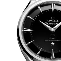 OMEGA Constellation Observatory Black Dial Black Leather Strap Watch 39.4mm - 14013392101001