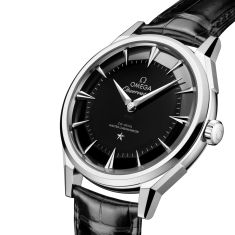 OMEGA Constellation Observatory Black Dial Black Leather Strap Watch 39.4mm - 14013392101001