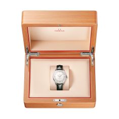 OMEGA Constellation Observatory Silver-Tone Dial Grey Leather Strap Watch 39.4mm - 14013392102001