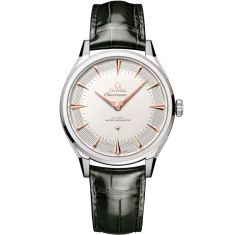 【訳あり品】OMEGA Constellation OMEGA Constellation Observatory Silver-Tone Dial Grey Leather