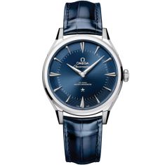 OMEGA Constellation Observatory Black Dial Black Leather Strap