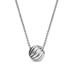 David Yurman Sculpted Cable Pendant Necklace in Sterling Silver, 10mm 1