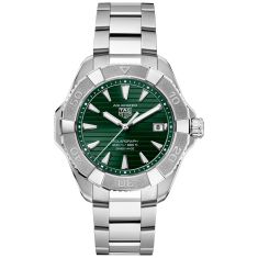 TAG Heuer クォーツ腕時計 200m防水 TAG Heuer AQUARACER Professional 200 Solargraph Quartz Green Dial