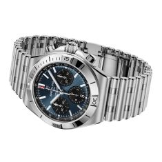 Breitling Chronomat B01 Chronograph 42 Blue Dial Stainless Steel Watch 42mm - AB0158101C1A1