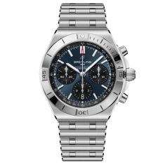Breitling Chronomat B01 Chronograph 42 Blue Dial Stainless Steel Watch 42mm - AB0158101C1A1 Breitling Chronomat B01 Chronograph 42 Blue Dial Stainless Steel Watch 42mm - AB0158101C1A1