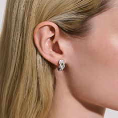 John Hardy Love Knot 3/8ctw Sterling Silver Stud Earrings