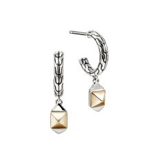 John Hardy Icon Stud Two-Tone 14k Yellow Gold and Sterling Silver Earrings John Hardy Icon Stud Two-Tone 14k Yellow Gold and Sterling Silver Earrings