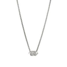 John Hardy Icon Stud 1/12ctw Diamond Sterling Silver Pendant Necklace 1