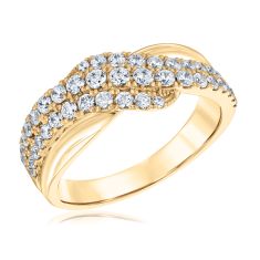 3/4ctw Lab Grown Diamond 10k Yellow Gold Fashion Ring 1