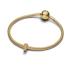 Pandora Textured Mini Gold-Plated Clip Charm