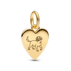 Pandora Engravable Heart Tag Gold-Plated Pendant