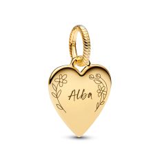 Pandora Engravable Heart Tag Gold-Plated Pendant