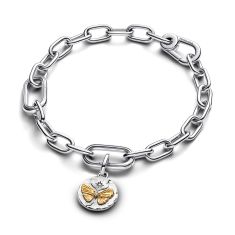 Pandora Butterfly Two-Tone Medallion Charm