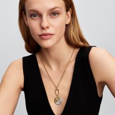 Pandora ME Sun & Moon Oversized Two-Tone Medallion Charm