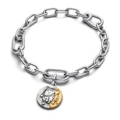 Pandora ME Gemini Zodiac Two-Tone Medallion Charm