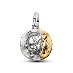 Pandora ME Gemini Zodiac Two-Tone Medallion Charm 1