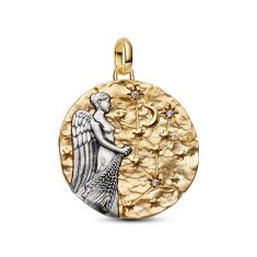 Pandora ME Virgo Zodiac Oversized Two-Tone Medallion Charm 1