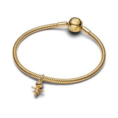 Pandora Pumpkin Scarecrow Gold-Plated Dangle Charm