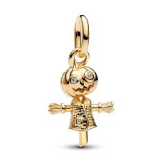 Pandora Pumpkin Scarecrow Gold-Plated Dangle Charm Pandora Pumpkin Scarecrow Gold-Plated Dangle Charm