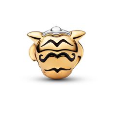 Pandora - Disney, Princess Jasmine Rajah Lab-Grown Diamond Two-Tone Charm